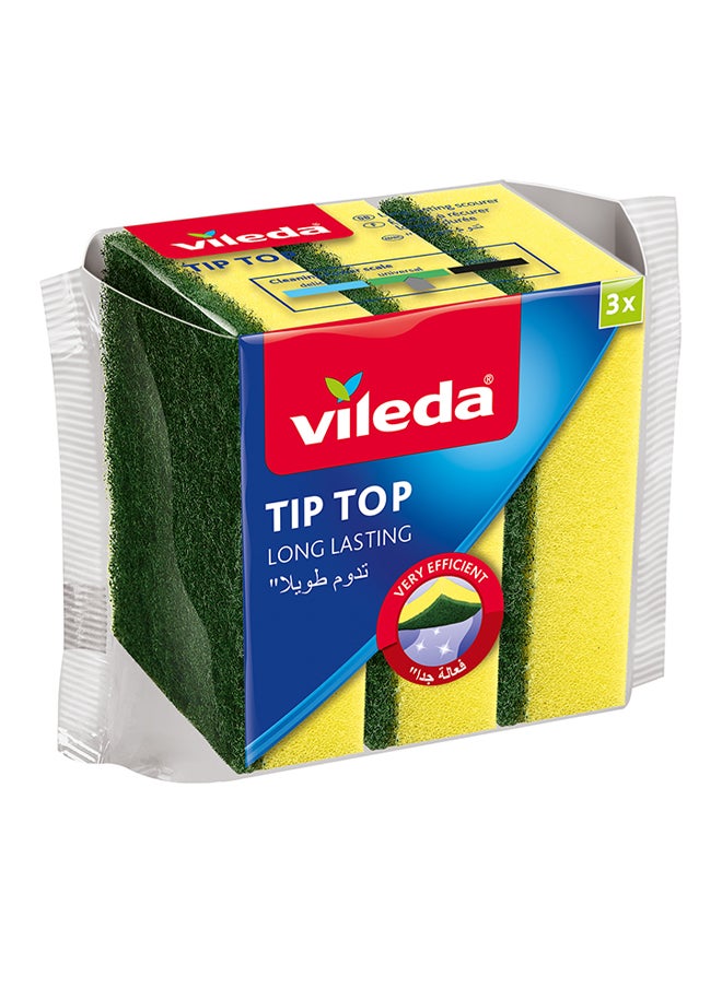 Vileda Tip Top Dish Washing Medium Foam Sponge Scourer  - Image 1