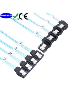 Generic SAS4.0 4SATA To 4SATA 7PIN Female Right Bend SSD SSD Data Computer Motherboard Cable-Color:Black-Length:1m  - Image 2