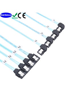 Generic SAS4.0 4SATA To 4SATA 7PIN Female Right Bend SSD SSD Data Computer Motherboard Cable-Color:Black-Length:1m  - Image 1