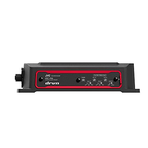 JVC KS-DR2104DBT Compact 4-Channel 600 Watt Car Amplifier with Bluetooth Streaming. Built for Marine, ATV and Powersport Applications. Waterproof, Dustproof, Rust Proof and Vibration Proof - Image 4