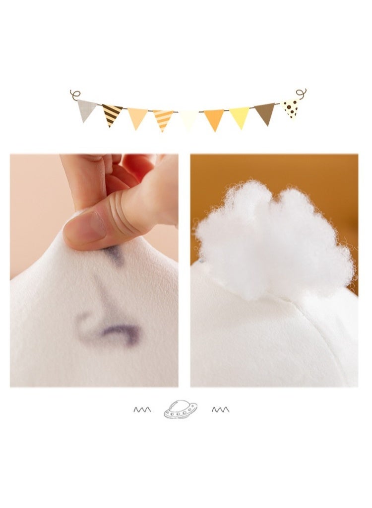 Funny Dumpling Emoji Plush Toy Pillow, Stress Relief Doll - Image 3