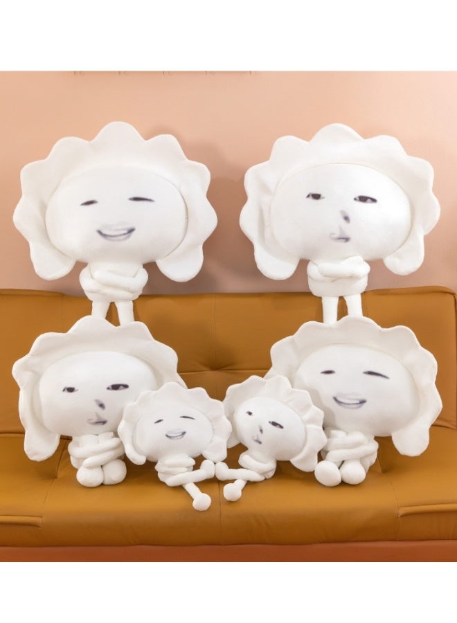 Funny Dumpling Emoji Plush Toy Pillow, Stress Relief Doll - Image 5