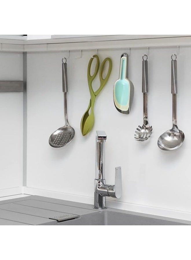 فالمر 3 قطع مغرفة ثلج بلاستيكية للمطبخ، مغرفة طعام متعددة الأغراض للبار وحفلات الزفاف والفريزر وطعام الحيوانات الأليفة والدقيق والأطعمة الجافة والفشار وحبوب القهوة  (50/100/151 مل) - Image 2