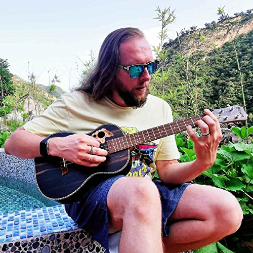 Batking 26 Inch All Blackwood Tenor Acoustic Electric Ukulele With Truss Rod With EQ with Gig Bag,Strap,Nylon String,Electric Tuner,Pick,shaker - Image 2