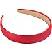 WantGor 1 Inch PU Leather Headband Wide Padded Hairband Fashion Hair Bands Cute Womens Headbands Holiday DIY Hair Accessories Red - Image 2