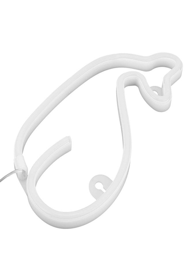 Neon Light Whale Shape LED Neon Sign Lamp Home Bedroom Party Holiday Decoration Birthday GiftBlue Light - Image 5