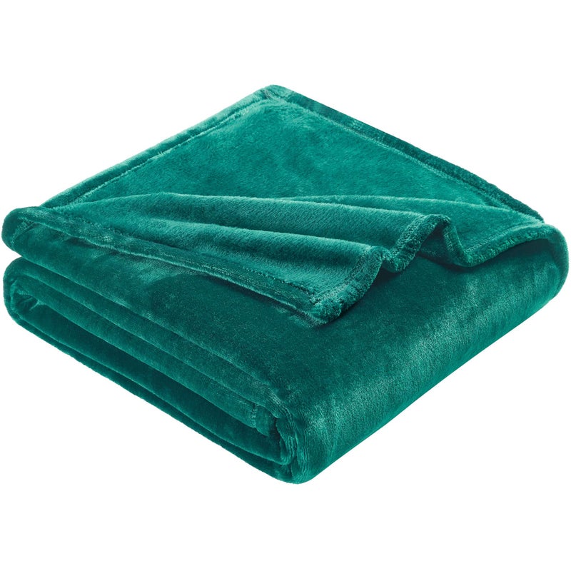 Dreamnine Soft Plush Fleece رمي بطانية 50 "× 60" "الصلبة شاج المنكي خفيفة الوزن غامضة الفانيلا لغرفة نوم فاخرة دافئة مخملية دافئة للأريكة - Image 2