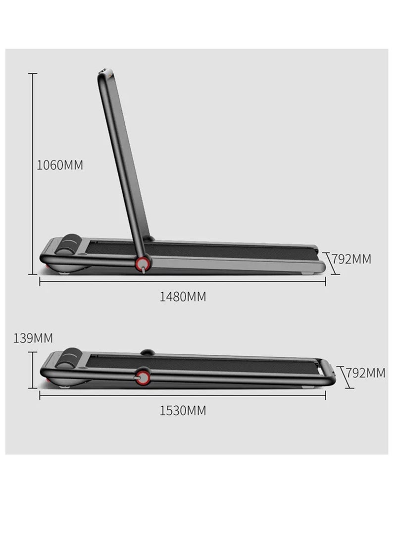 KINGSMITH - Walingpad Treadmill K12 Smart Running And Walking Pad With Foldable Hand Rail Black - Image 1