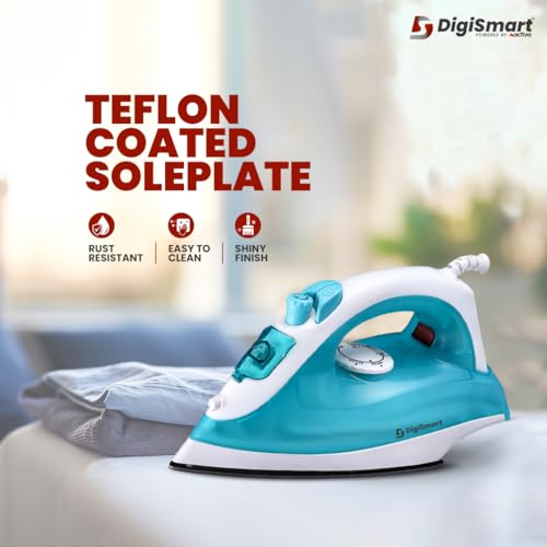 DIGISMART Misty Steam Iron Vertical & Horizontal Ironing 1500W Non-Stick Teflon Soleplate 200 ML Water Tank Come come with 1 Year Warranty - Image 2
