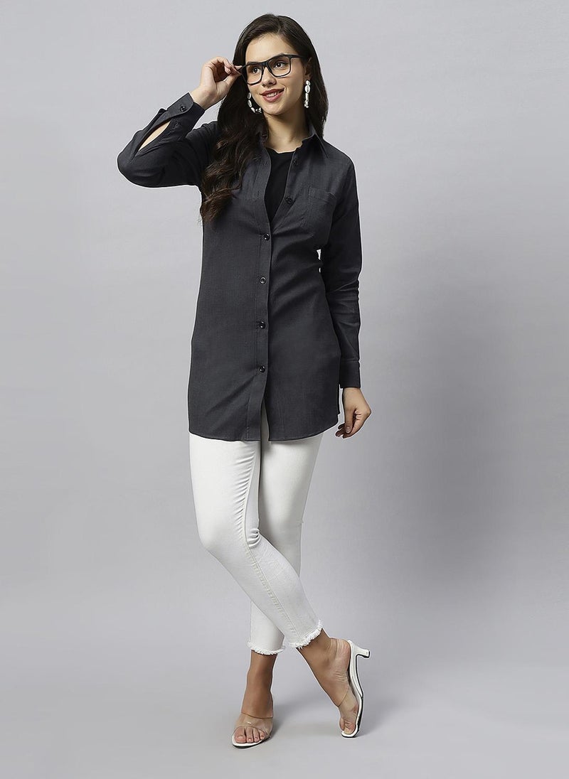 TUMMY Long Maternity Shirt for Women - Image 2