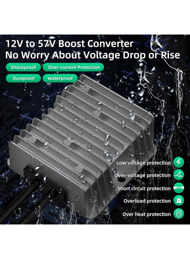 12V DC to 57V Power Converter Car Adapter Kit for Starlink Gen 3 Router - Mobile Use RVs & Trucks - Image 2