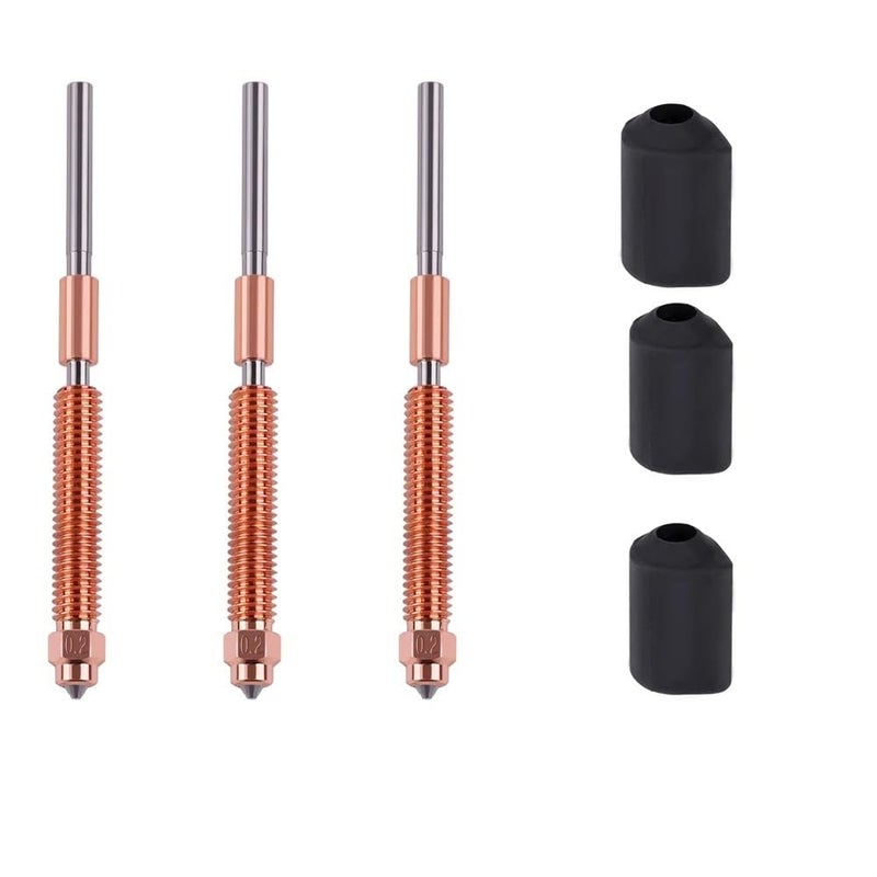 Creality K2 K2 Plus K2 Pro 3D Printer Nozzle Kit 3PC with Sock 0 8mm All Metal Quick Swap Hotend Accessories - Image 1