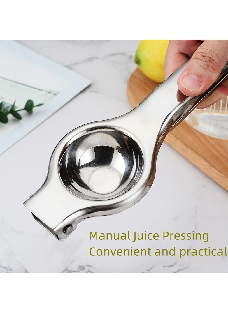 Generic - (Ramadan)Kitchen Item,201 Stainless Steel Lemon Squeezer, Premium Quality Citrus Hand Juicer for Max Extraction, Manual Juice Press for Effortless Use, Large Size - Image 1
