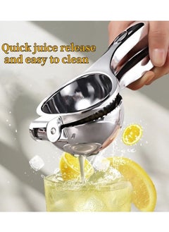 (Ramadan)Kitchen Item,201 Stainless Steel Lemon Squeezer, Premium Quality Citrus Hand Juicer for Max Extraction, Manual Juice Press for Effortless Use, Large Size