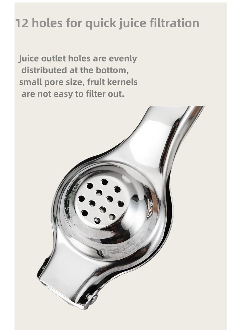Generic - (Ramadan)Kitchen Item,201 Stainless Steel Lemon Squeezer, Premium Quality Citrus Hand Juicer for Max Extraction, Manual Juice Press for Effortless Use, Large Size - Image 1