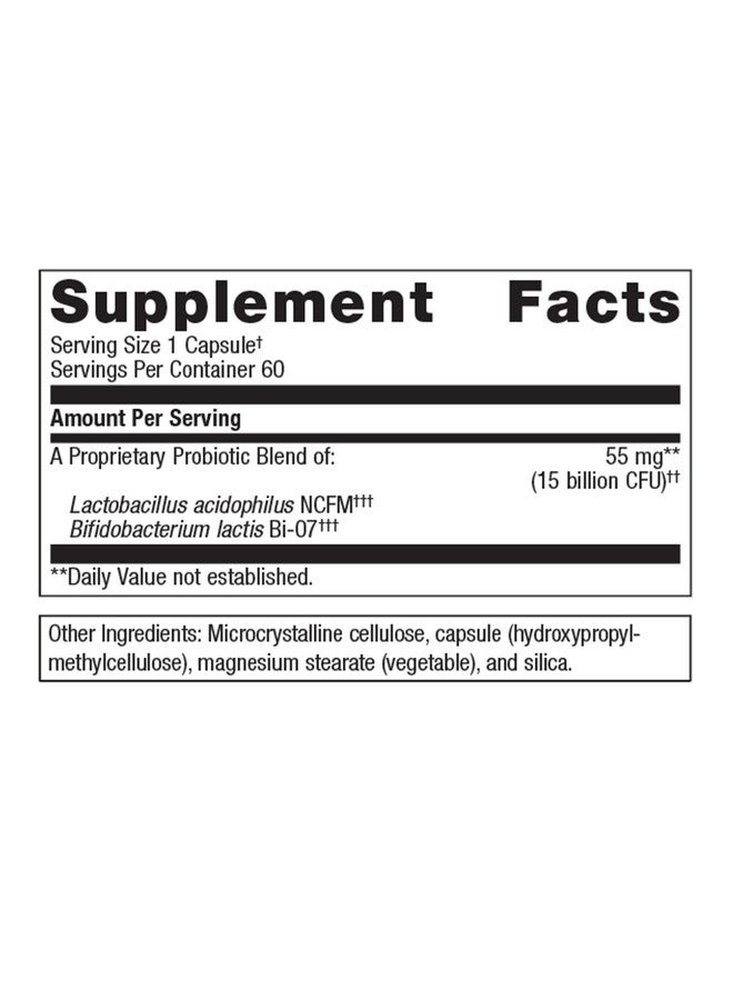 Metagenics UltraFlora Balance Probiotic - Daily Gut Health Supplement* - Offers Digestive & Immune System Support* - Vegetarian, Non-GMO & Gluten-Free - 60 Capsules - Image 2