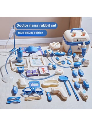 Children's Nana Rabbit Doctor Kit Over Home Set Nurse Injection Playing Stethoscope Baby Interactive Toy-Color:5503 Nana Rabbit "blue Luxury] - pzsku/Z3BEB34B5ADEBAEE3E1D4Z/45/1745622086/63155ebf-f0ef-474b-99ee-b64a223bffc8