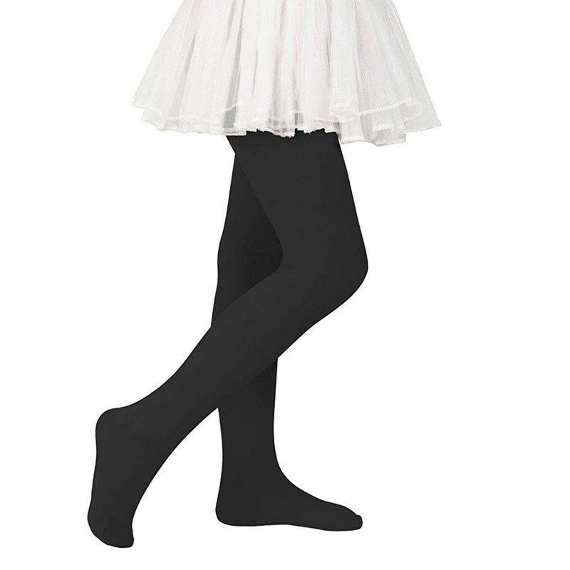 Zando Black Tights for Girls Toddler - Girls Tights Black Stockings Leggings Ballet Dance Tights for toddler girls 3-6 Black Tights - Image 2