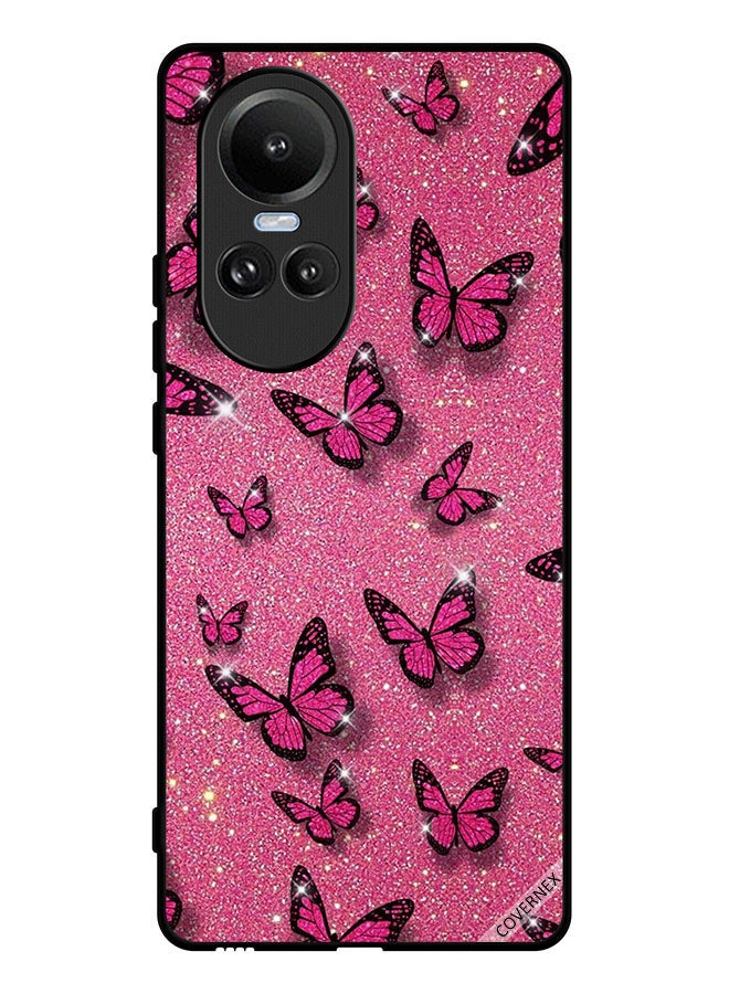 Covernex Protective Case Cover For Oppo Reno10 Glitters & Butterflies - Image 1