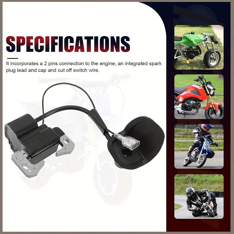 Ignition Coil And Spark Plug For 2 Stroke 33cc 43cc 47cc 49cc 50cc Moto Dirt Pocket Bike Chopper Scooter Kids Quad ATV Minimoto - Image 4