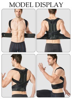 DUNISO Posture Corrector Belt for Men and Women Comfortable Adjustable Back Braces Improve Neck Shoulder Posture Bands Pain Relief for Back Shoulders Neck M  - Image 5