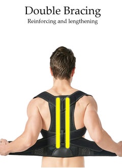 DUNISO Posture Corrector Belt for Men and Women Comfortable Adjustable Back Braces Improve Neck Shoulder Posture Bands Pain Relief for Back Shoulders Neck M  - Image 2
