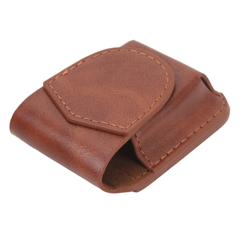Brown PU Leather Lighter Case Pouch Anti Scratch Travel Friendly Versatile - Image 5