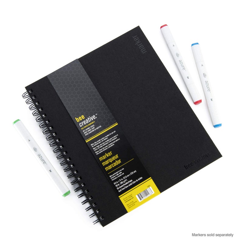 Bee Paper Company Bee Paper - 8.5"x 11" Bee Creative Marker Drawing Journal - Image 5