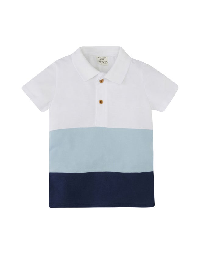 DeFacto - Babyboy Regular Fit Polo Neck Knitted Short Sleeve Polo T-Shirt - Image 1