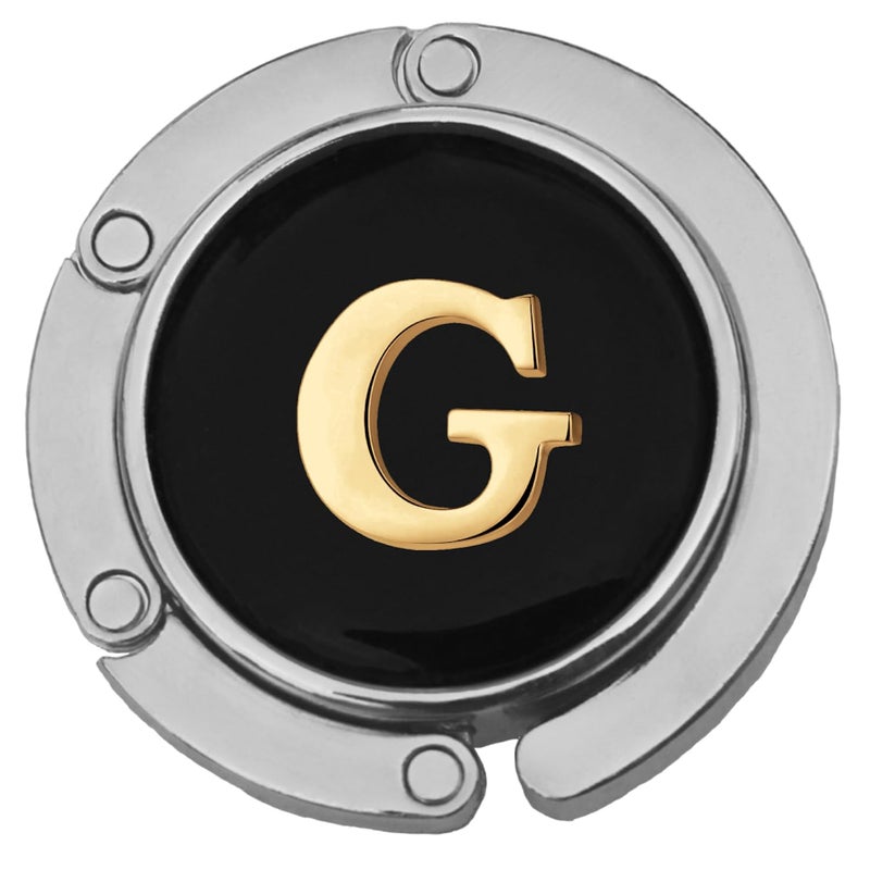 FURE Table Purse/Bag Hanger with Initial for Women (Initial G Purse Hanger) - Image 1