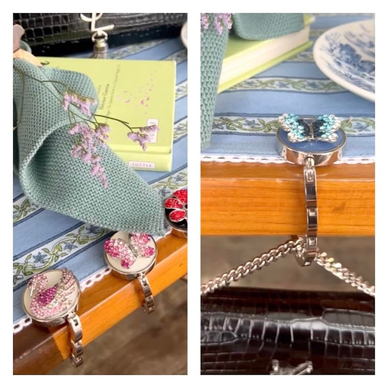 FURE Table Purse/Bag Hanger with Initial for Women (Initial G Purse Hanger) - Image 3