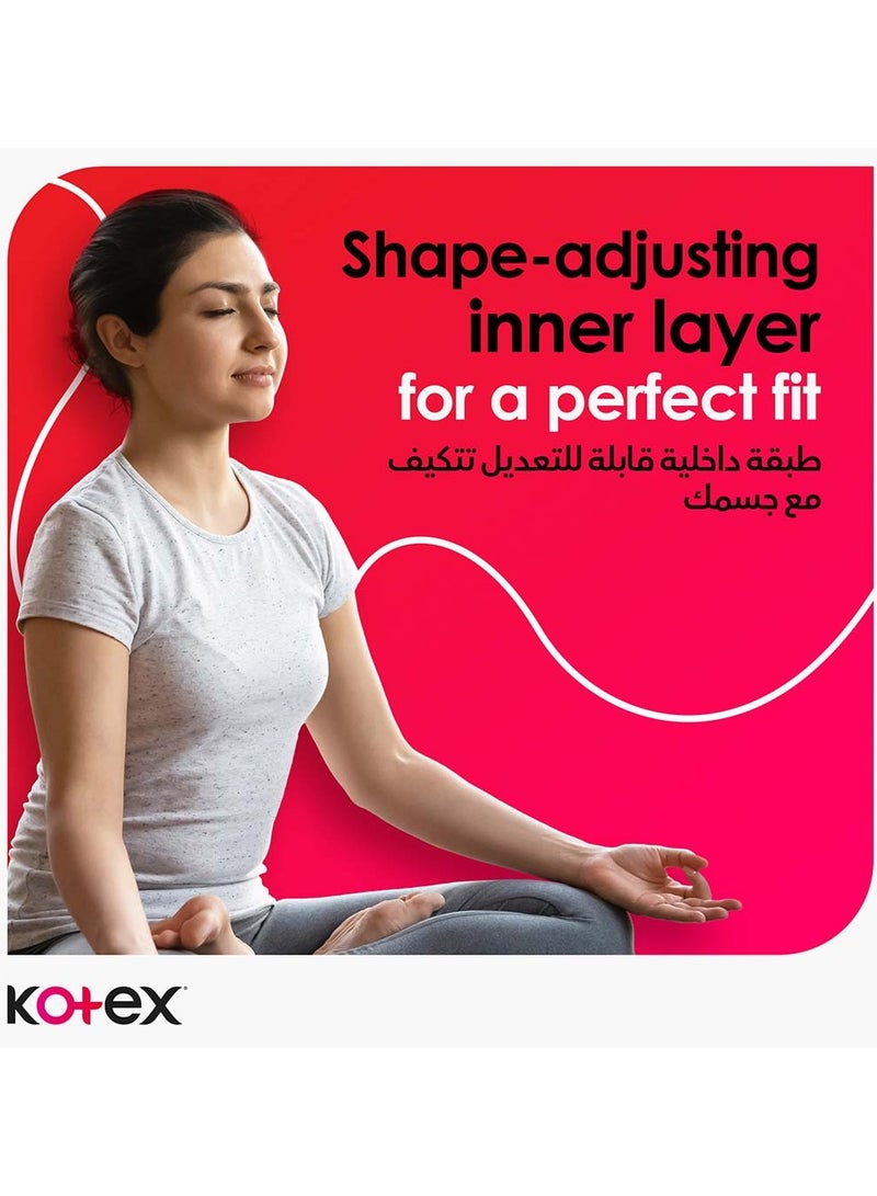 كوتكس فوط صحية فائقة الرقة، فوط صحية كبيرة الحجم بأجنحة، 8 فوط صحية - Image 5