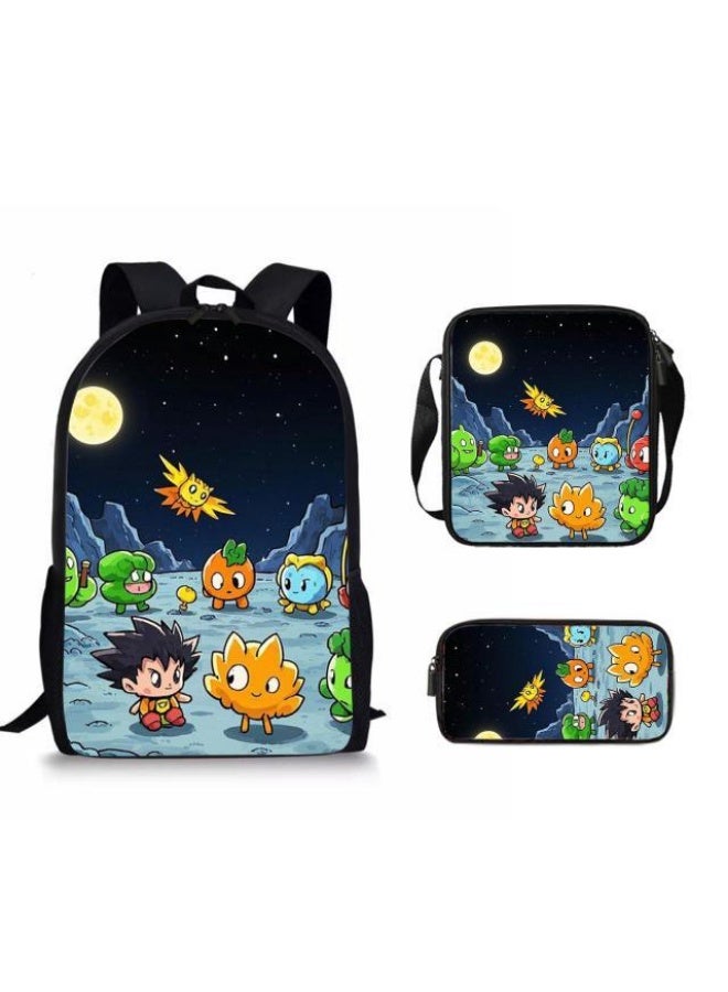 Cartoon style universal three-piece schoolbag - 627 - Image 1