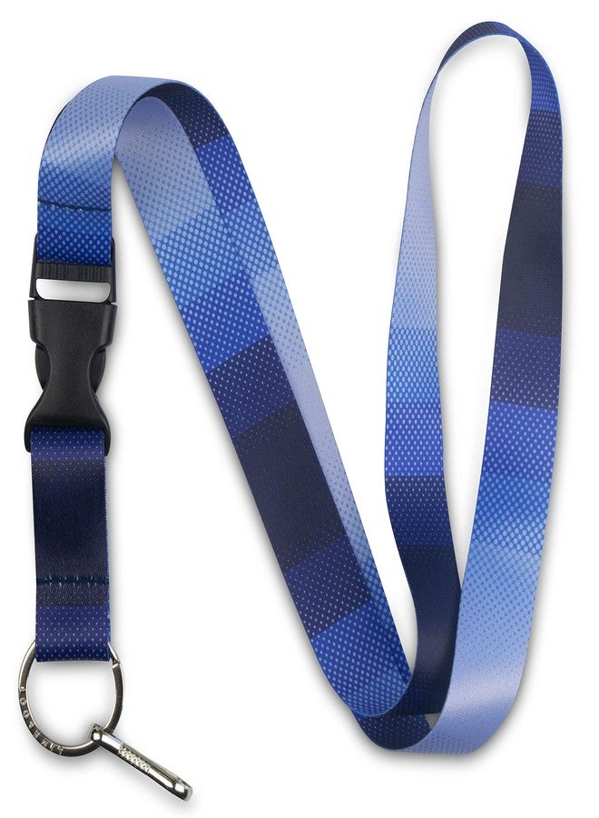Limeloot Blue Lanyard for Keys, ID Badges, Accessories with Quick Release Buckle and Key Chain Holder. - Image 1