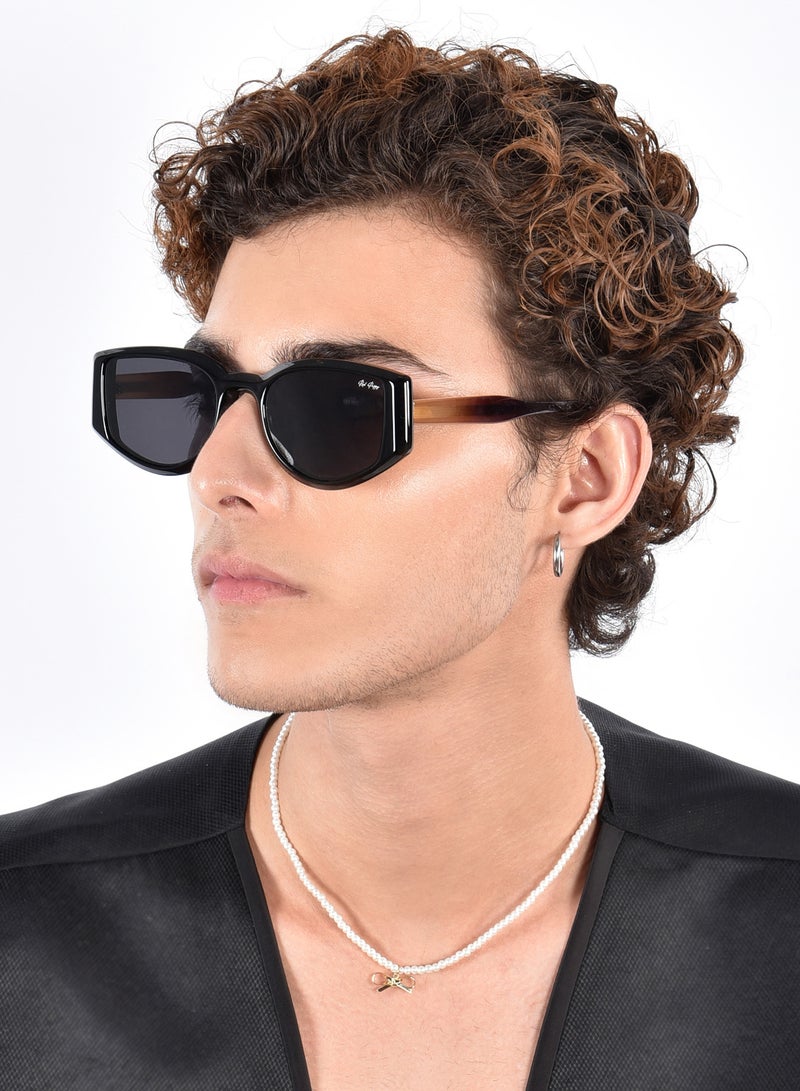 Woggles Red Pappy Alcove Orange Polarized Rectangle Sunglasses  - Image 5
