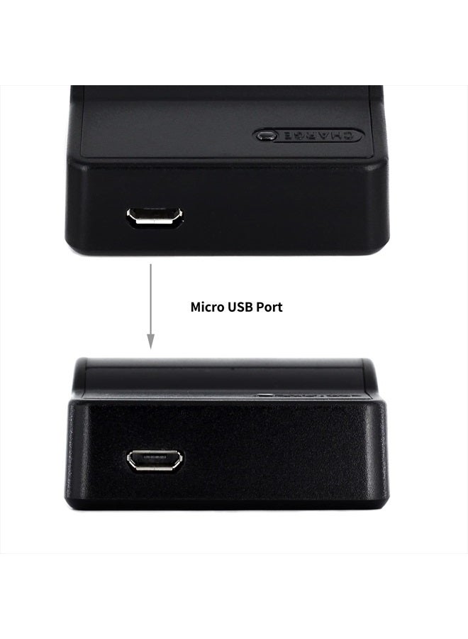 Norifon DMW-BCF10 USB Charger for Panasonic Lumix DMC-FH20, DMC-FH22, DMC-FH24, DMC-FH25, DMC-FH3, DMC-FH5, DMC-FS15, DMC-FS6, DMC-FS7, DMC-FT1, DMC-FT4, DMC-FX70, DMC-FX78, DMC-SZ1 Camera and More - Image 5