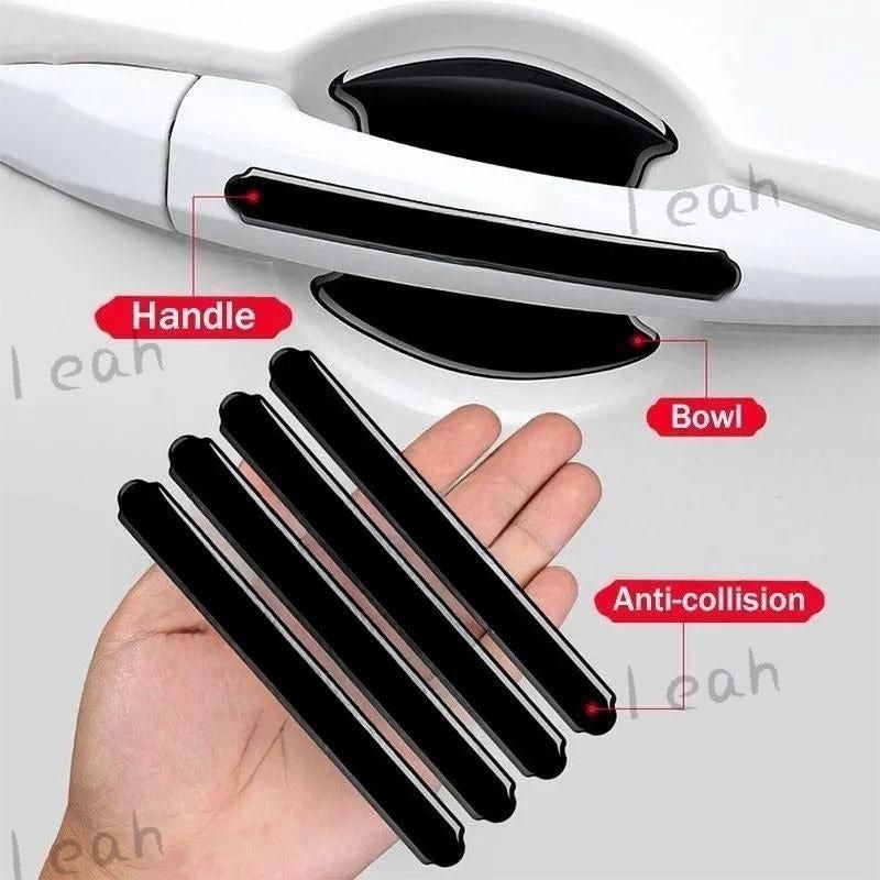 8PCS Volvo Door Handle Protective Film Sticker (Silver-Dark Blue) - Image 4
