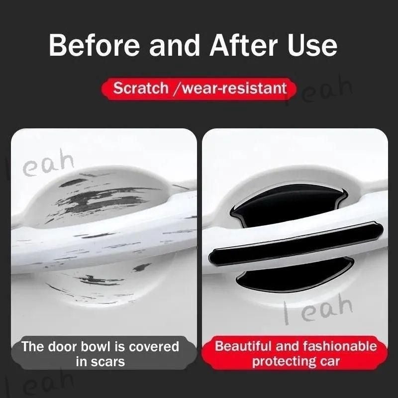 8PCS Volvo Door Handle Protective Film Sticker (Silver-Dark Blue) - Image 5