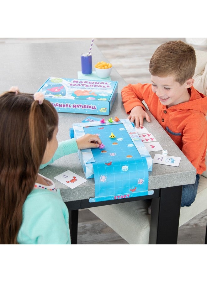Peaceable Kingdom Narwhal Waterfall Cooperative Game - Fun Games for Kids Ages 6 and Up - Fast-Paced Kid Board Games - Includes Moving Gameboard for Extra Excitement - Image 3