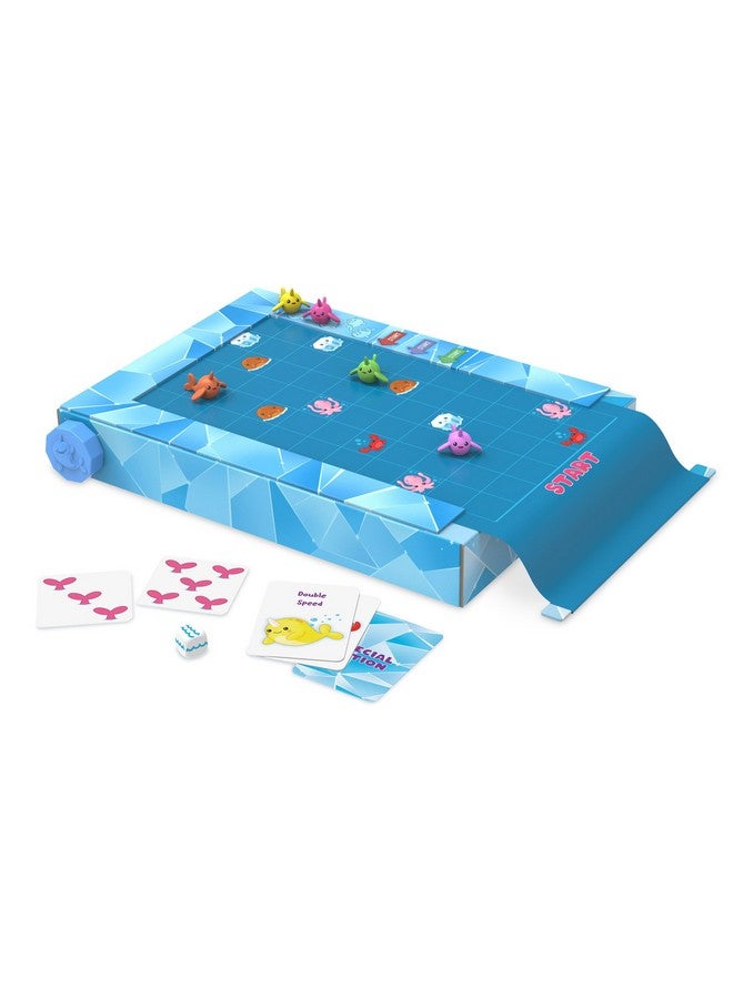 Peaceable Kingdom Narwhal Waterfall Cooperative Game - Fun Games for Kids Ages 6 and Up - Fast-Paced Kid Board Games - Includes Moving Gameboard for Extra Excitement - Image 2