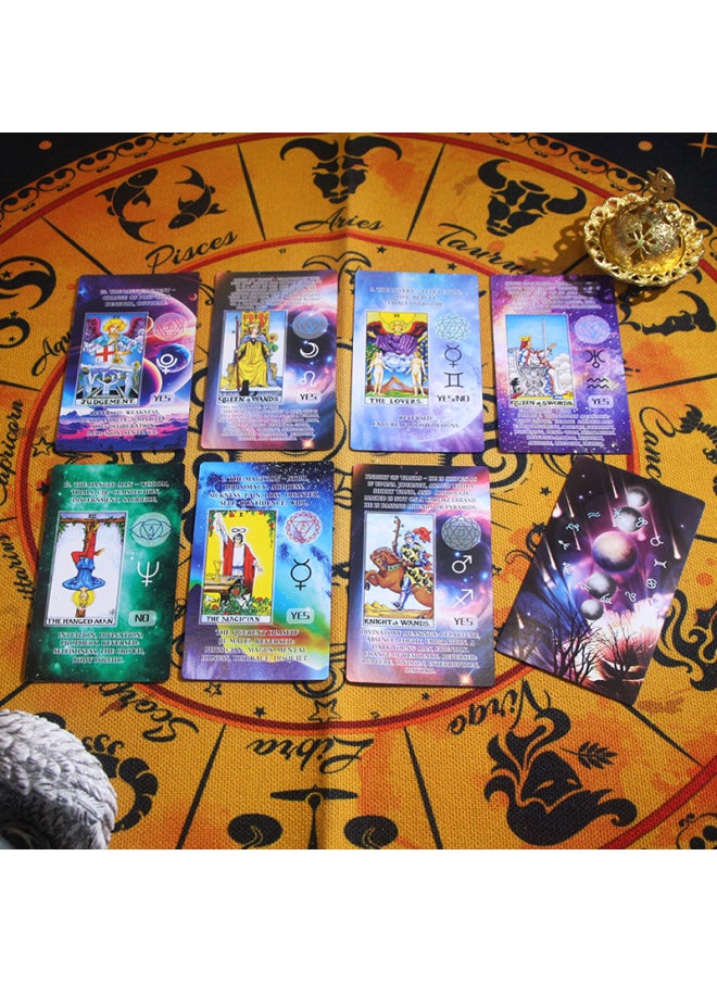null - 跨境热销Tarot铁盒塔罗牌oracle神谕卡烫金桌游卡牌卡游现货批发-颜色:Planet - Image 1