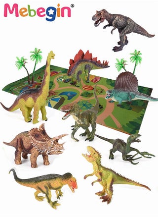 Realistic Dinosaurs Figures with 70*80cm Play Mat, Dinosaur Playset with Storage Box, Fun Dinosaur Toys, Parent-child Interactive Toy, Easy to Organize and Carry, Ideal Gift for Kids Aged 3+ - pzsku/Z3BEBFD0DAF1D05343A55Z/45/_/1676873142/b2f8d64f-675f-4763-8849-6f0daadd2c64