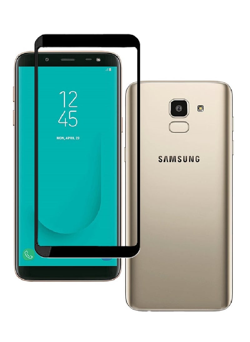 AINA Tempered Glass Screen Protector 5D Designed For Samsung Galaxy J6 Full Glue Edge to Edge Full Screen Coverage And Bubble Free - Image 1