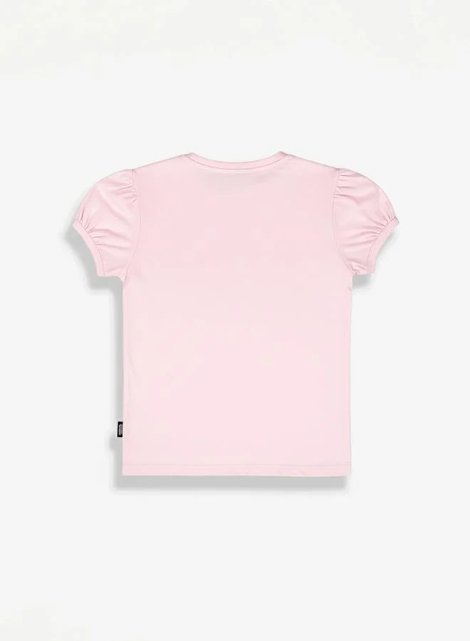 Looney Tunes Graphic Print Round Neck Fashion T-shirt