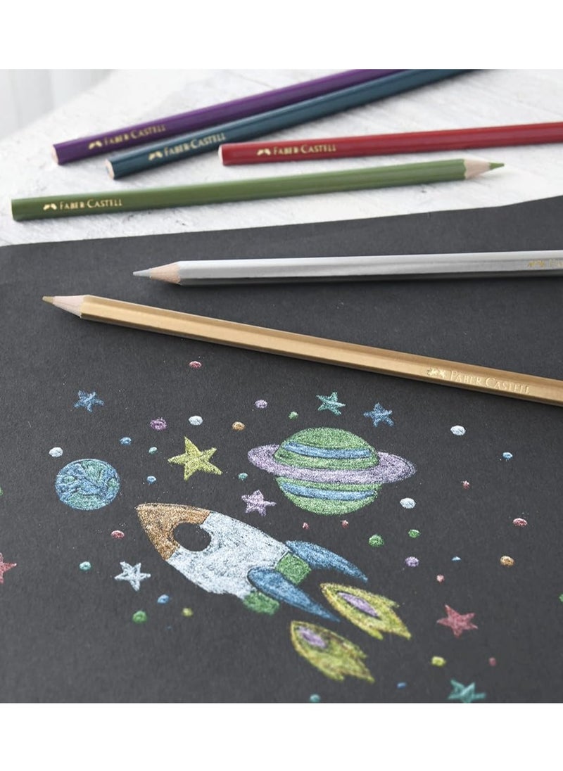 FABER-CASTELL - 10-Piece Metallic Colour Pencils Multicolour - Image 1