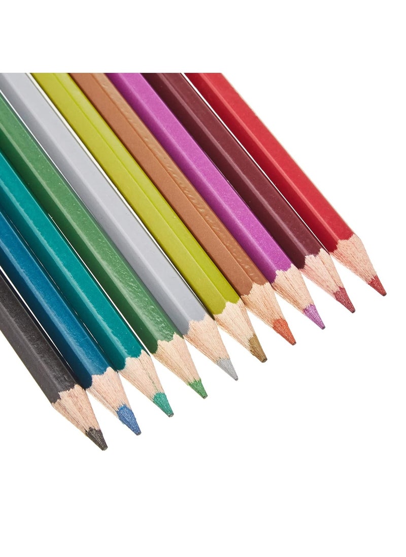 FABER-CASTELL - 10-Piece Metallic Colour Pencils Multicolour - Image 1