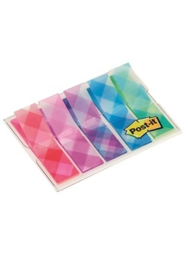 ثري ام علامات تبويب فهرسة نمطية من 3M Post-it® مقاس 11.9 × 43.2 مم بألوان متنوعة - عبوة من 100 - Image 2