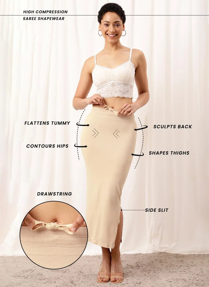 كلوفيا Clovia Saree Shapewear with Drawstring in Skin Colour