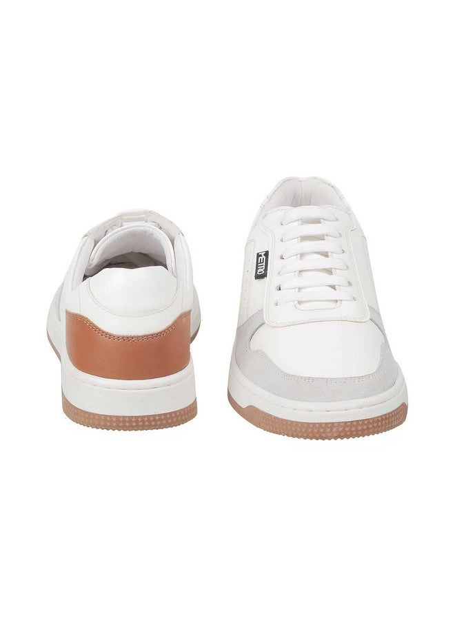 مترو حذاء رياضي Metro Men باللون الأبيض من الجلد الصناعي مقاس المملكة المتحدة/9 الاتحاد الأوروبي/43 (71-8805) - Image 5