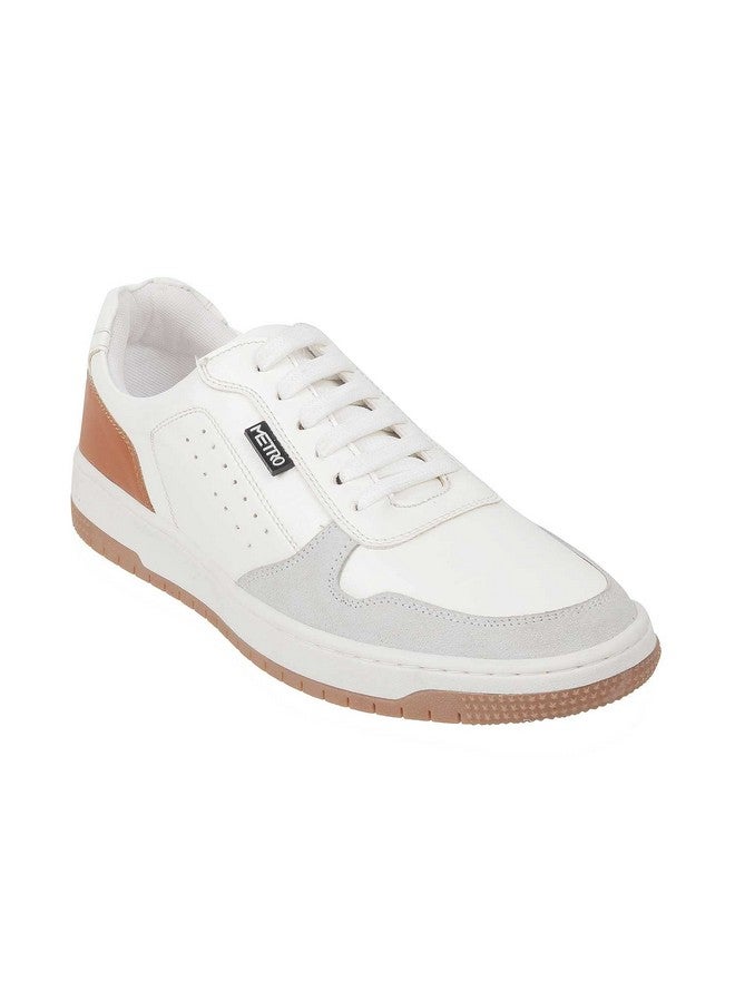 مترو حذاء رياضي Metro Men باللون الأبيض من الجلد الصناعي مقاس المملكة المتحدة/9 الاتحاد الأوروبي/43 (71-8805) - Image 2